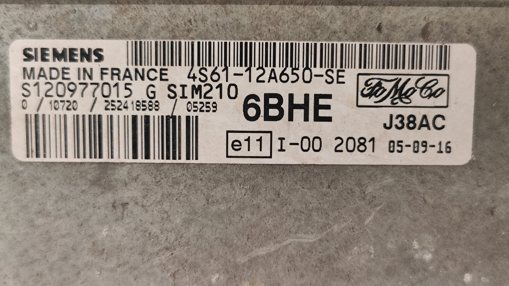 Centralina motore Ford Fiesta S120977015 G Sim210 6BHE