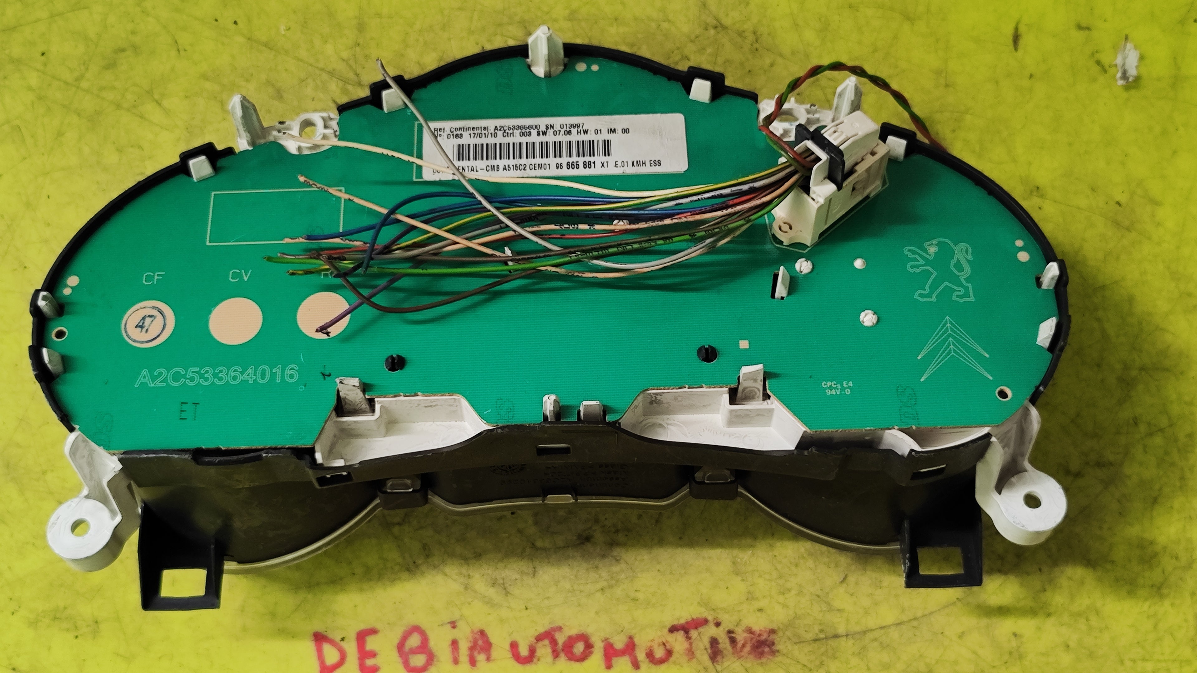 Quadro strumenti Citroen C3 benzina 96665881XT 