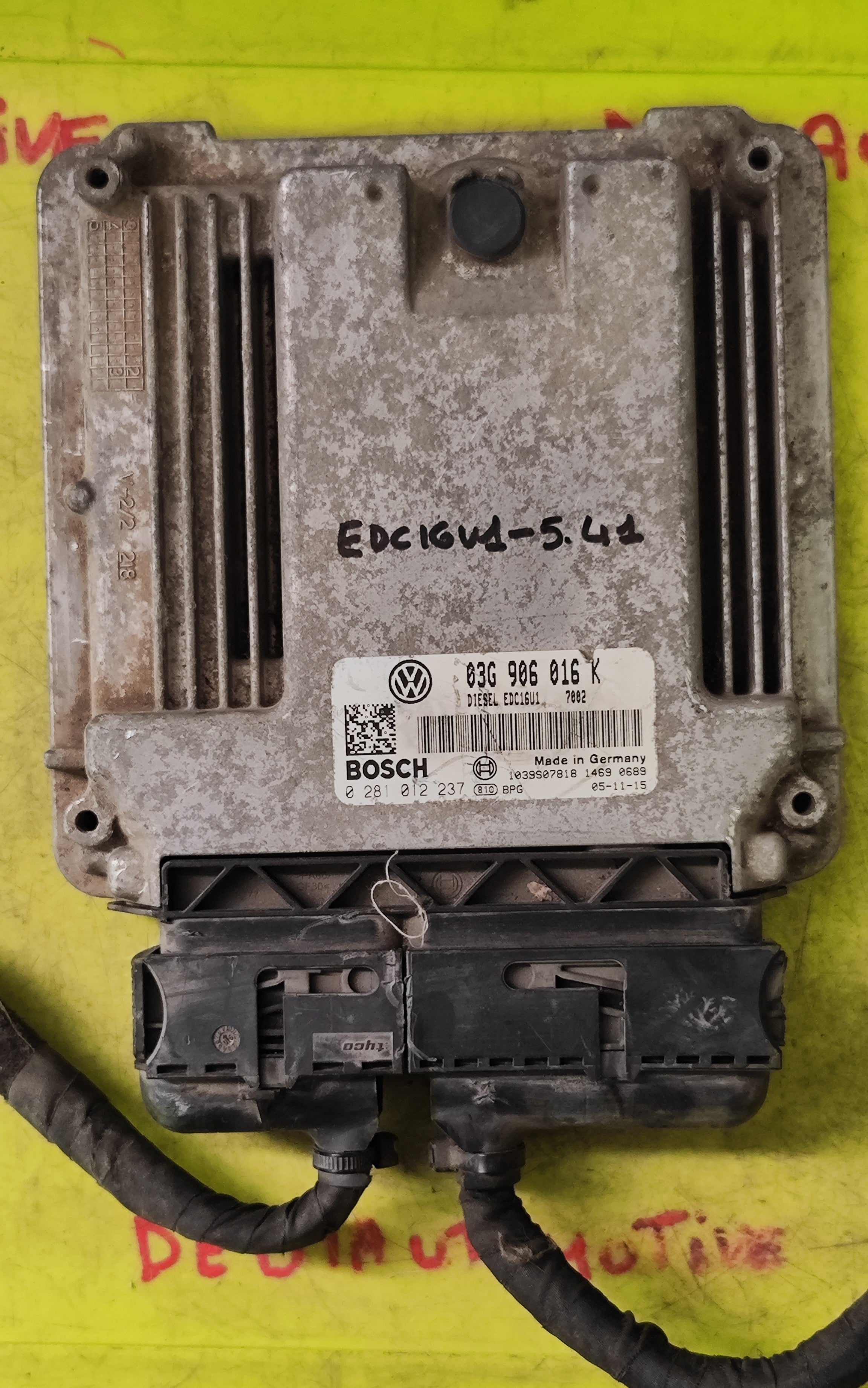 Centralina motore Skoda Octavia 1.9 TDI 0281012237 03G906016 K EDC16U1-5.41 