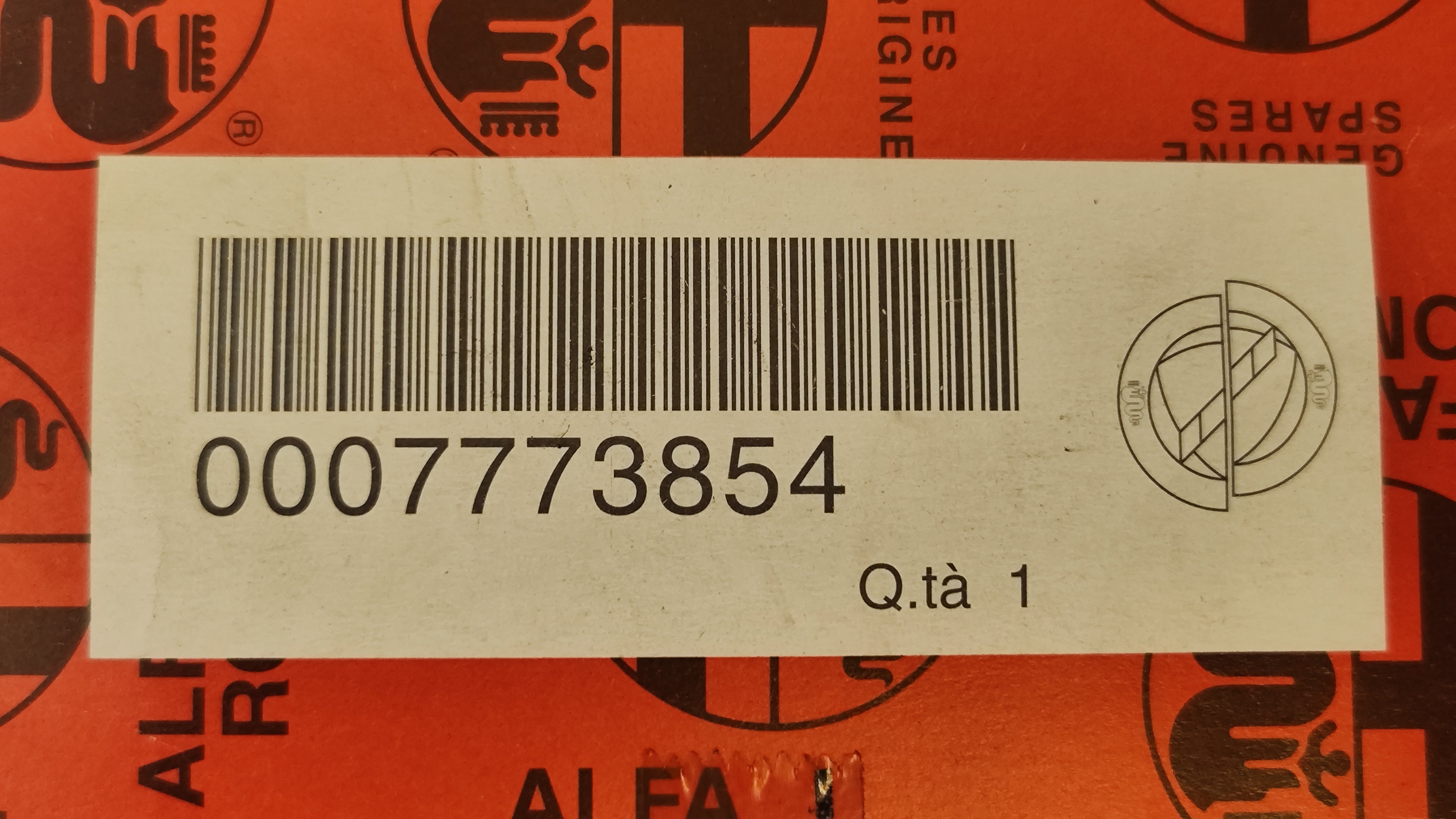 Filtro Olio originale Alfa Romeo Montreal 145 146 155 7773854 