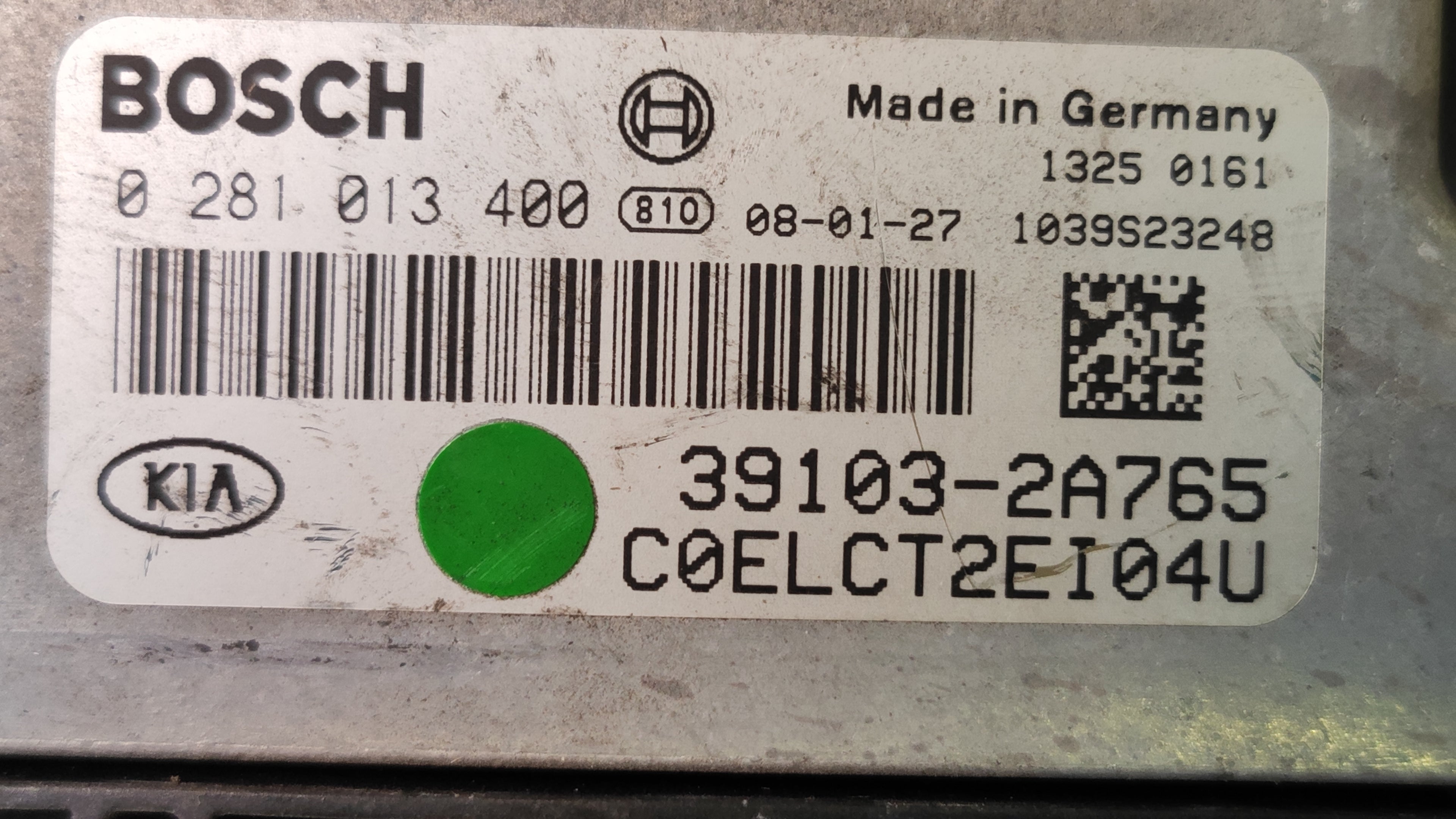 Centralina motore Kia Ceed 1.5 CRDI 0281013400 39103-2A765