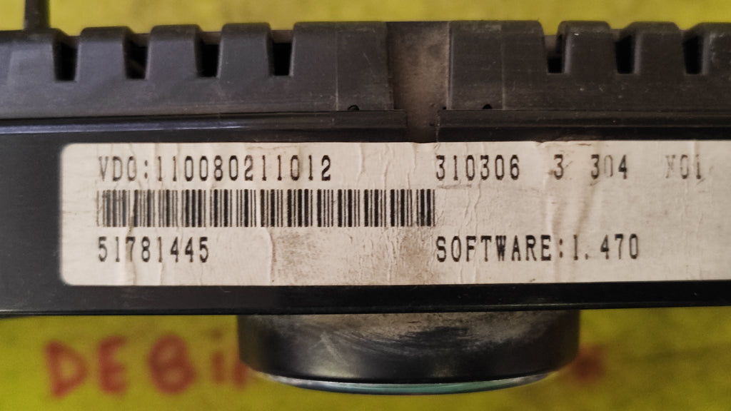 Quadro strumenti Lancia Ypsilon 51781445