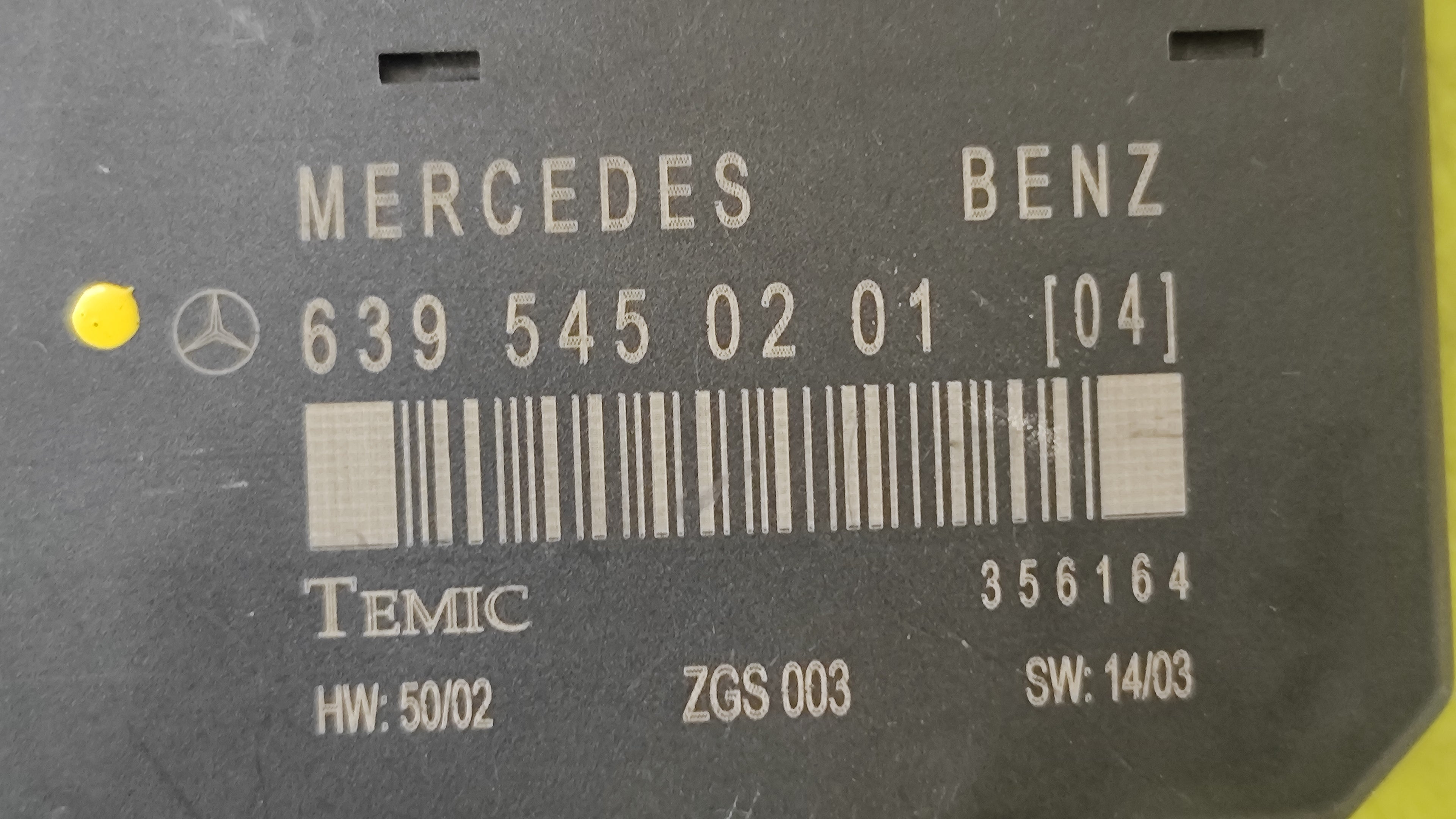 Centralina SAM e fusibileria Mercedes-Benz Vito Viano W639 6395450201 6395450101 
