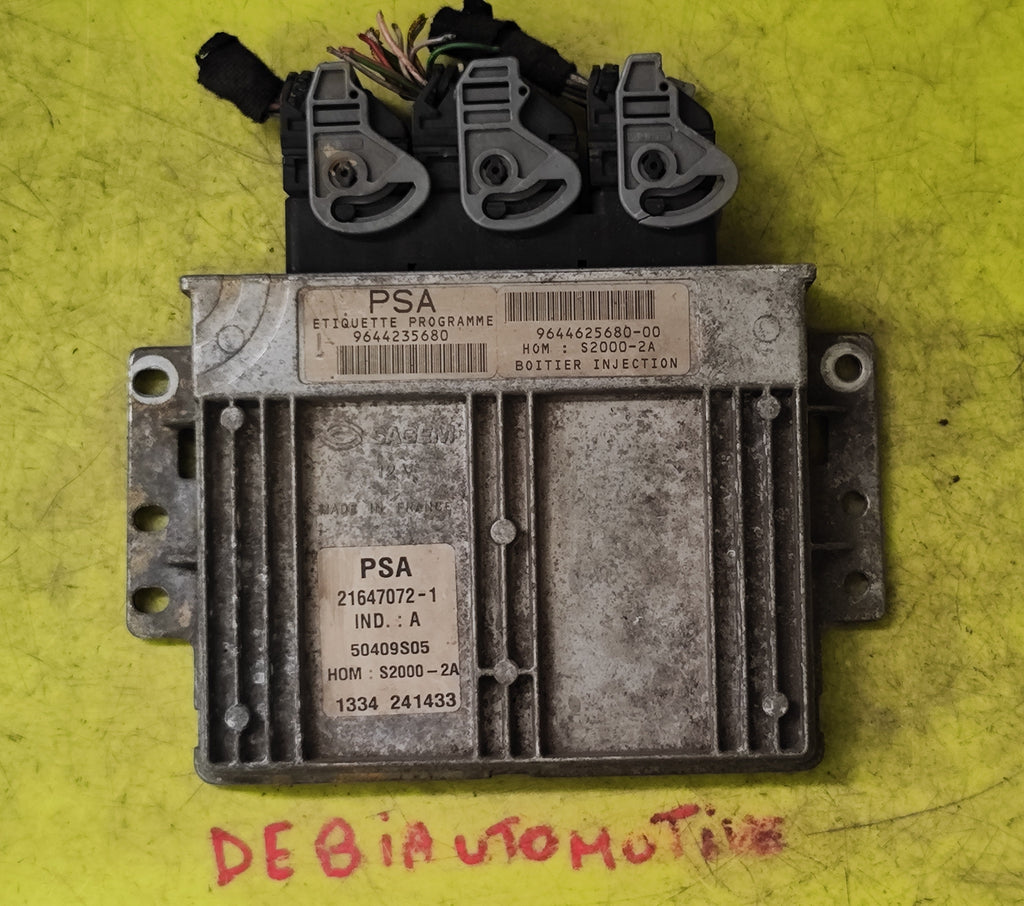 Centralina motore Citroen Peugeot 204 1.4 Benzina 9644625680 S2000-2A