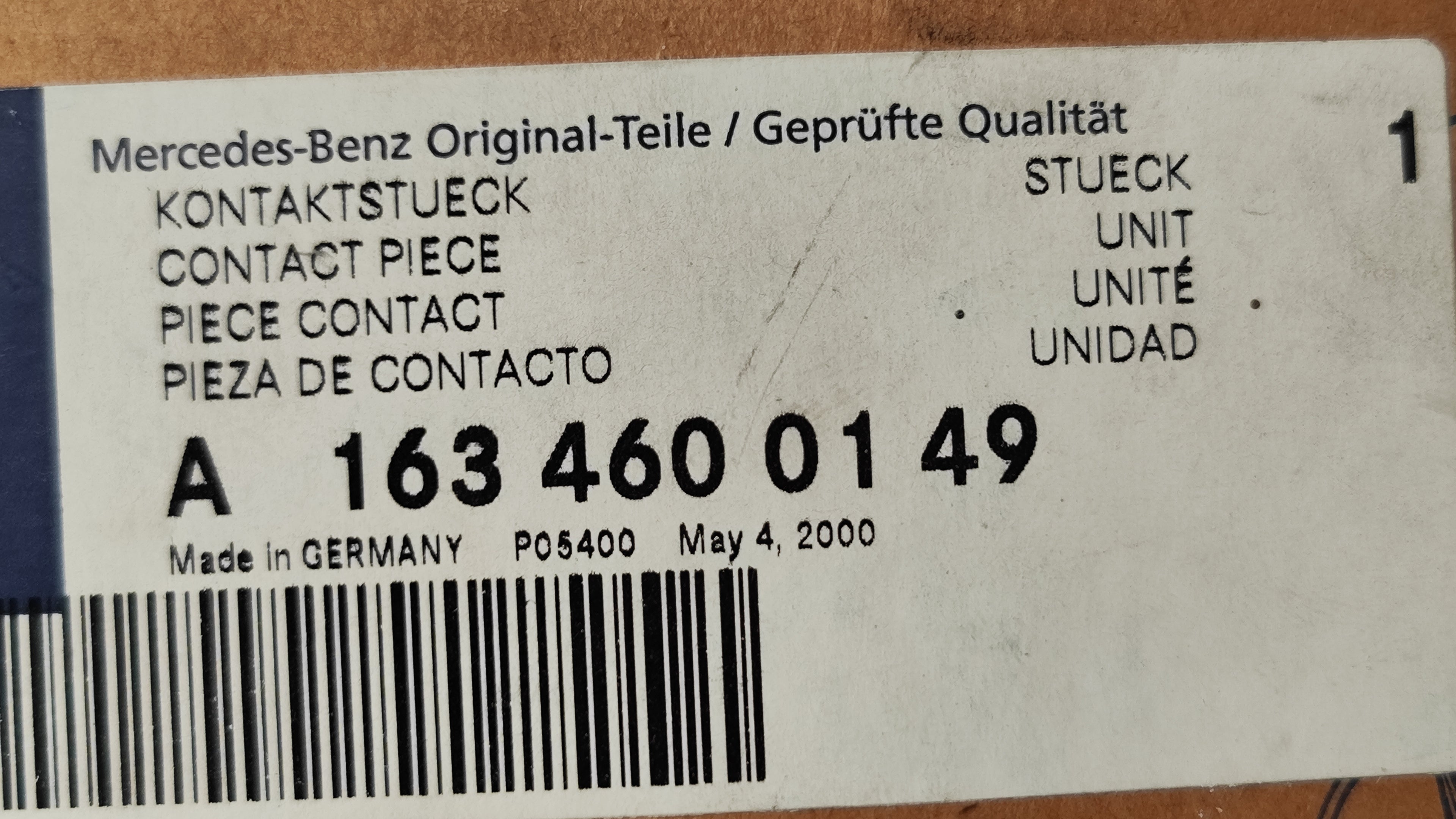 Contatto spirale airbag Mercedes-Benz ML W163 A1634600149 