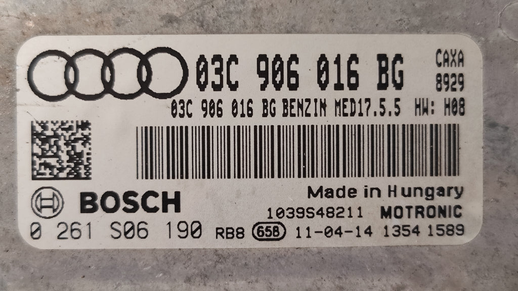 Centralina motore Audi A1 1.4 TFSI Benzin  MED17.5.5 0261S06190 03C906016BG 