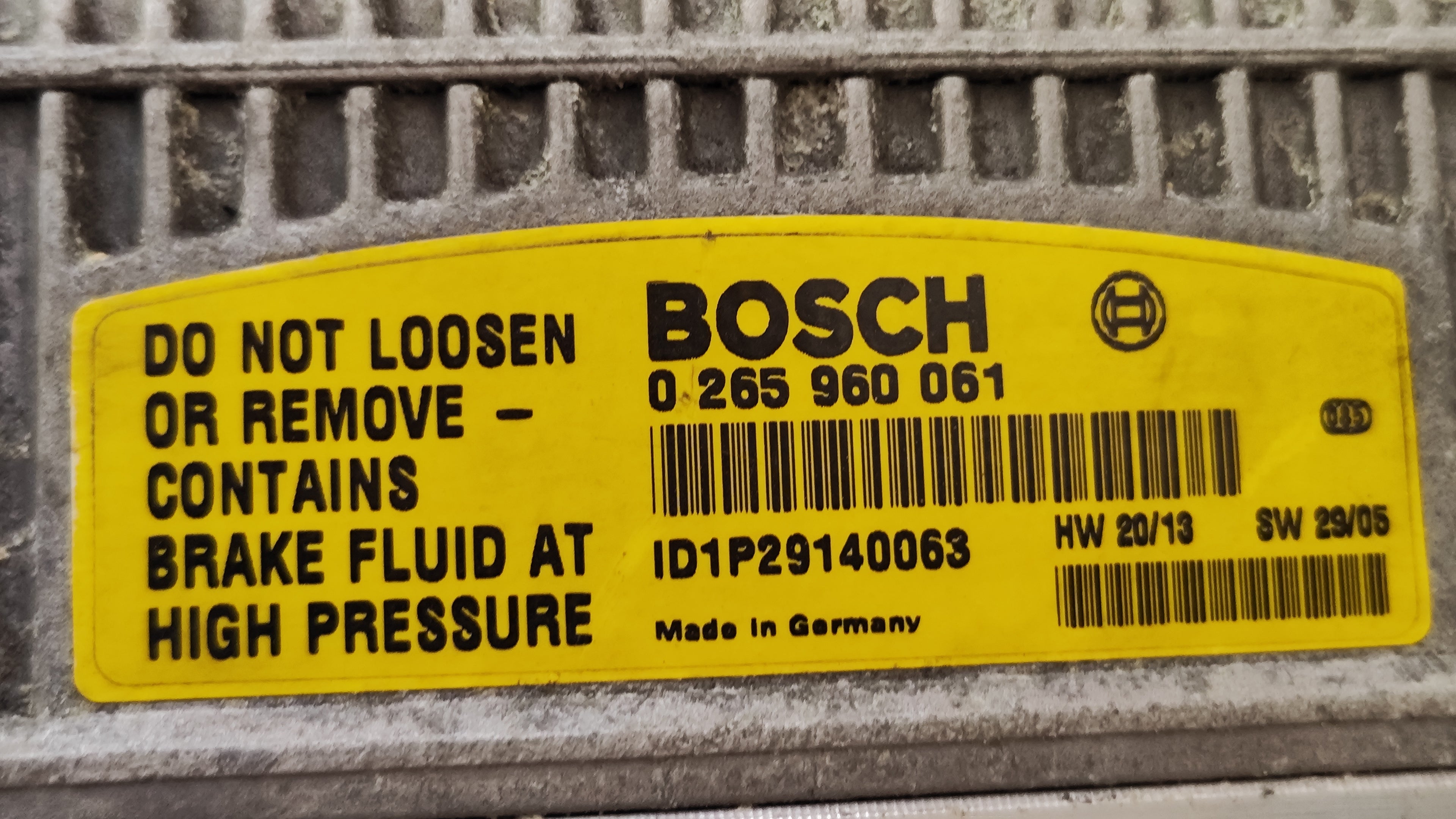 A0094312712 A0004302694 0265254013 0265960061  Pompa SBC Mercedes-Benz Classe E W211