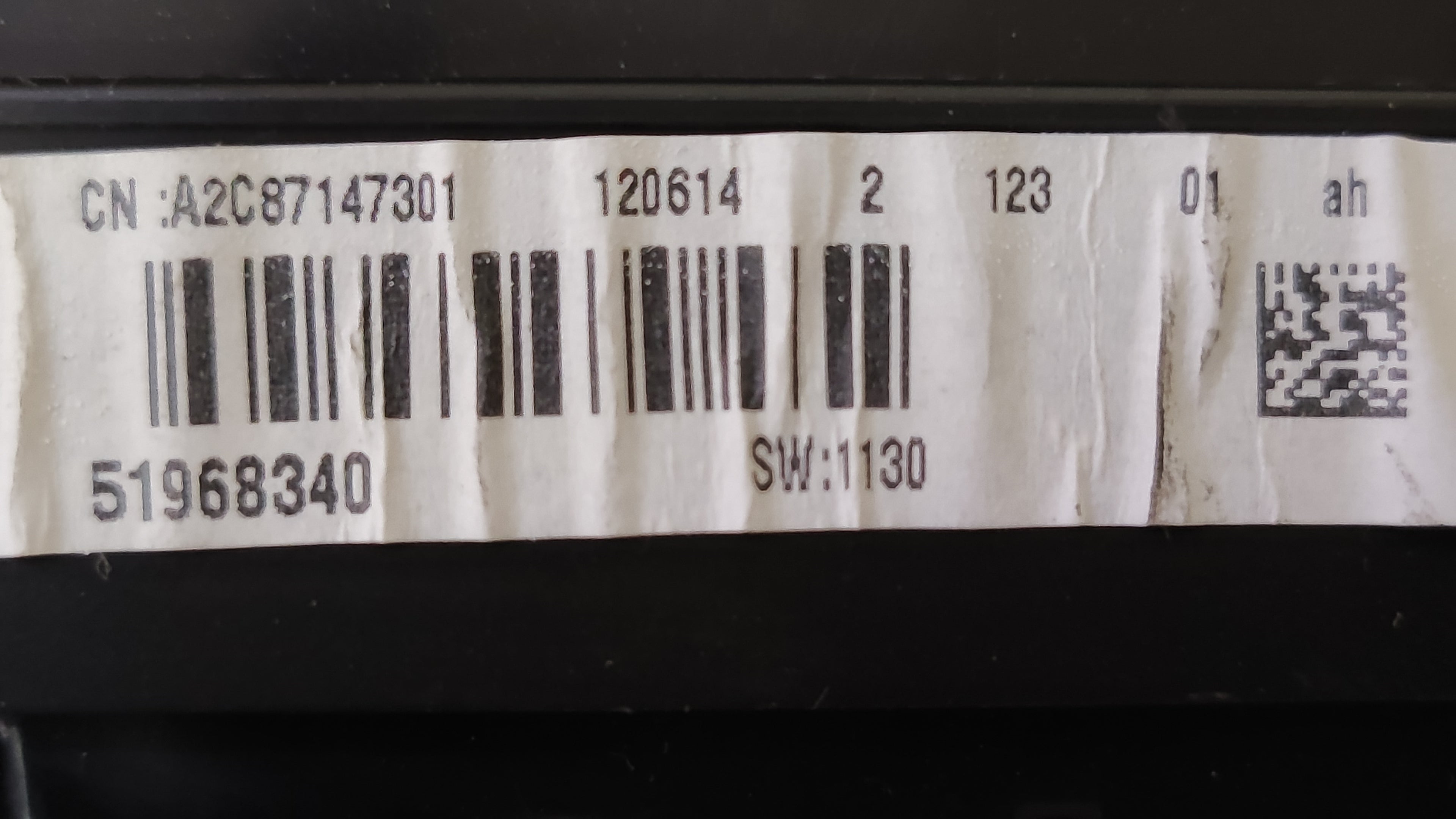 Quadro strumenti Lancia Ypsilon 1.3MJT 51968340 