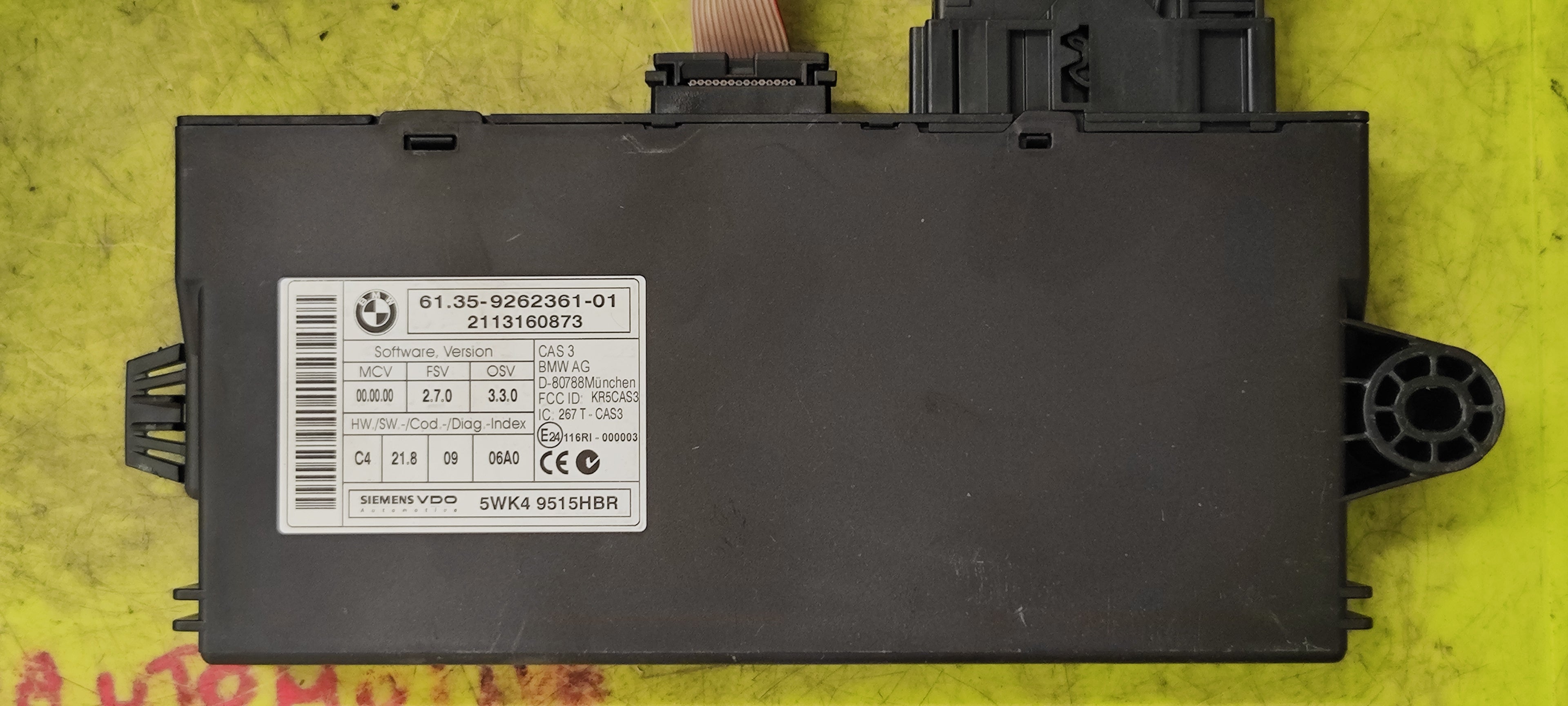 Centralina/modulo CAS per BMW Serie 1 E81 E87 61359292361