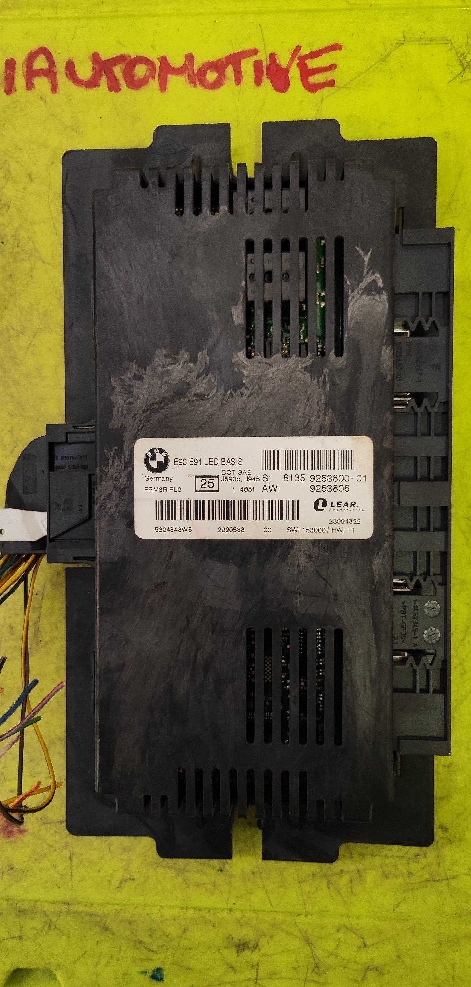 61359263800 MODULO CENTRALINA LUCI VANO PIEDI BMW SERIE 3 E90 E91