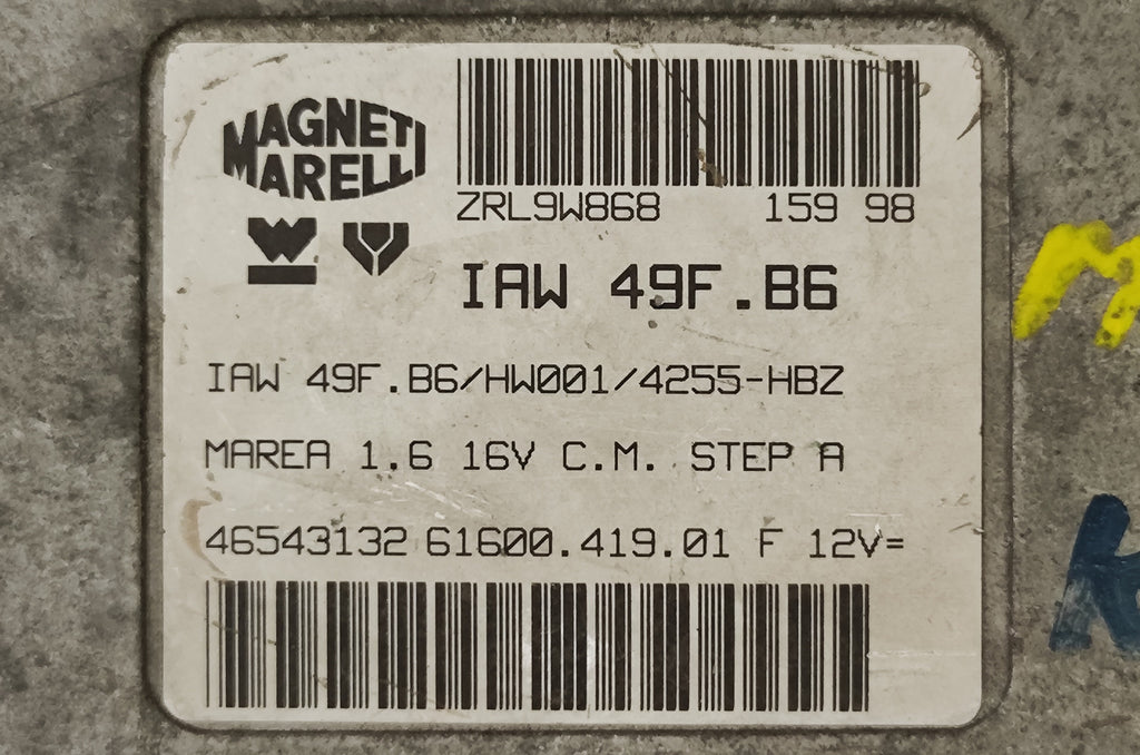 Kit accensione Fiat Marea 16V 46543132 IAW49F.B6