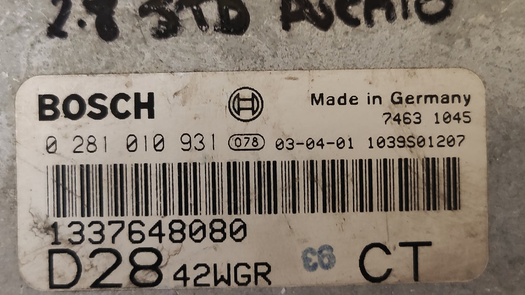 Centralina motore Fiat Ducato 2.8JTD 0281010931