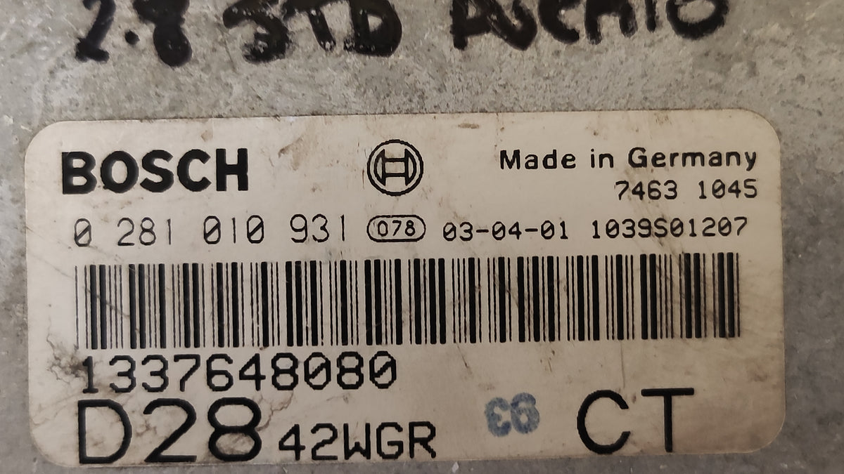 Centralina motore Fiat Ducato 2.8JTD 0281010931