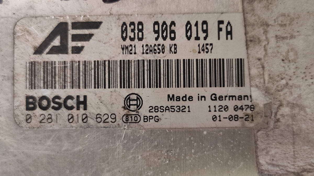  Centralina motore Ford Galaxy VW Sharan 1.9 TDI 0281010629 038906019FA