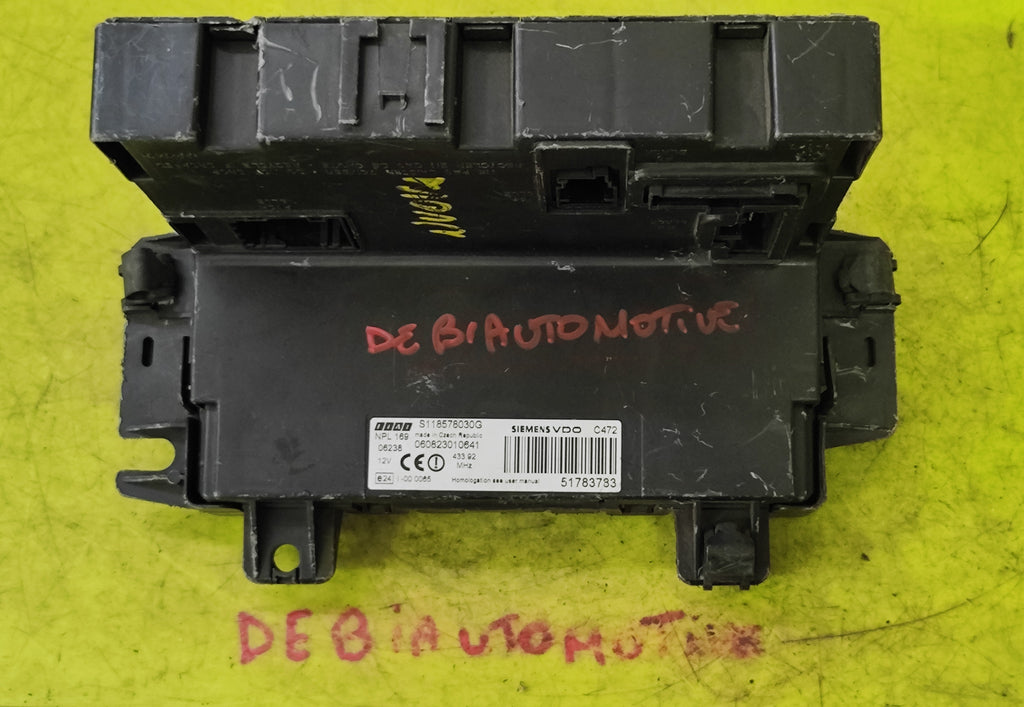 Centralina Body Computer Fiat Panda 169 51783783 S118578030G 