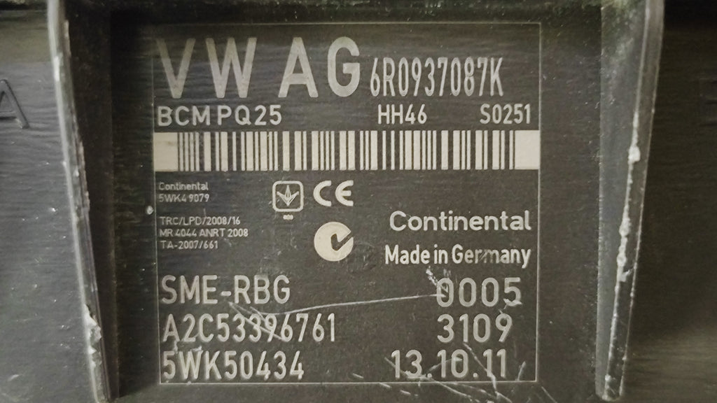Centralina BCM PQ25 Volkswagen Polo 6R0937087K 5WK50434