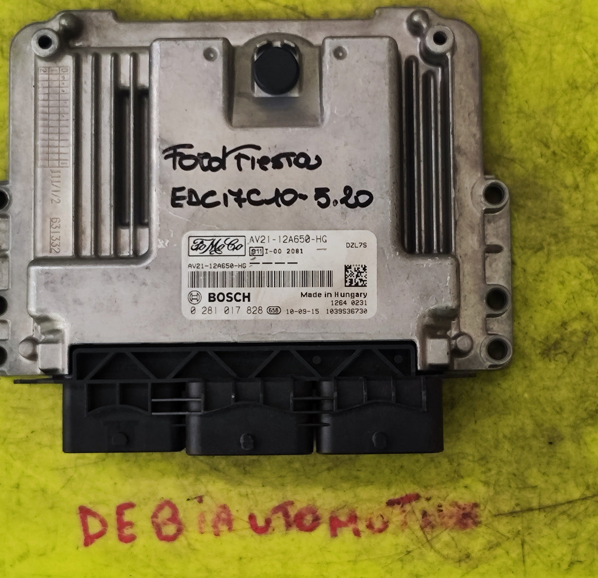 Centralina motore Ford Fiesta Diesel 0281017828 AV21-12A650-HG