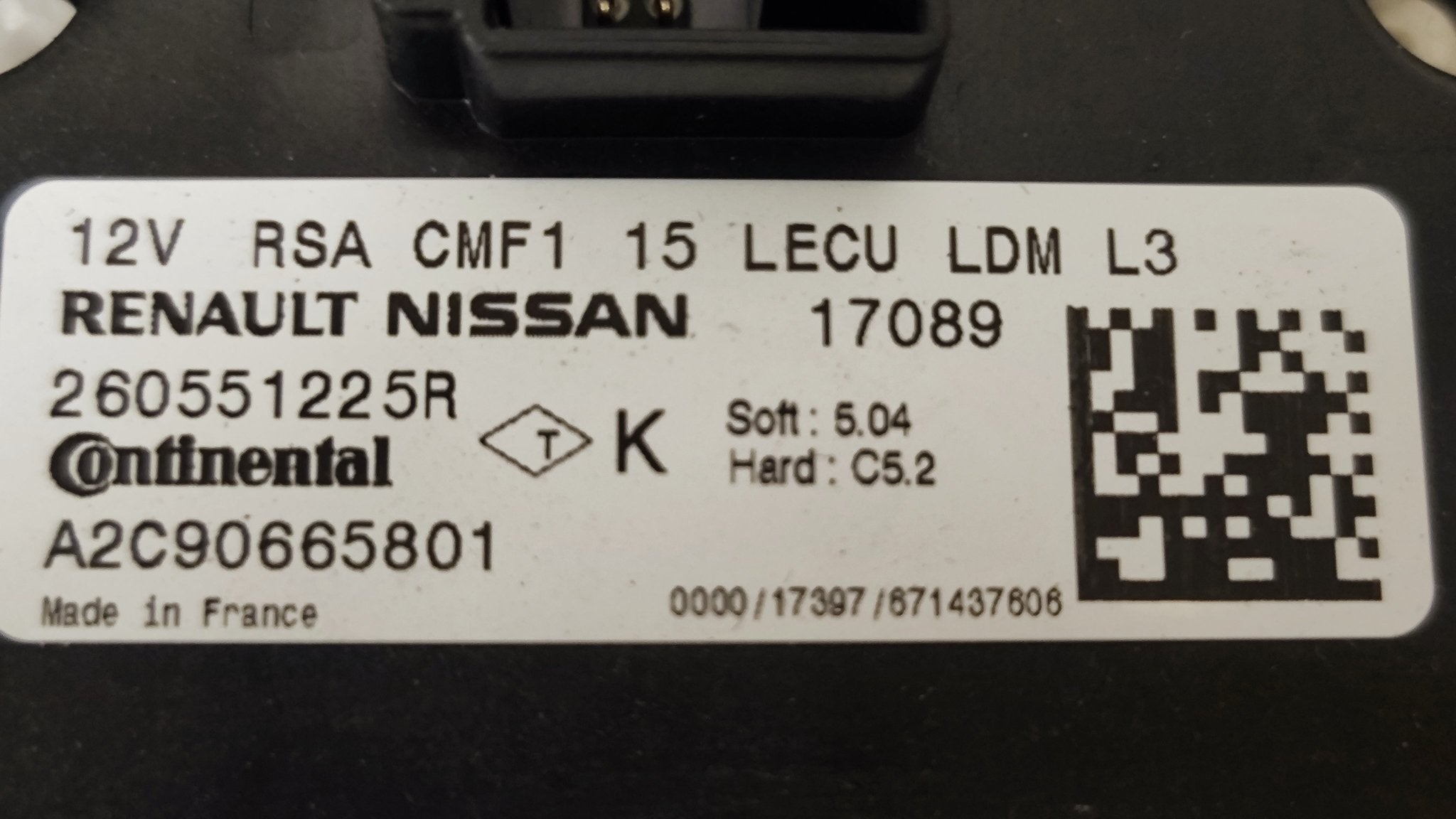 26055122R A2C90665801 Centralina Luci Xenon Renault Kadjar - Debiautomotive