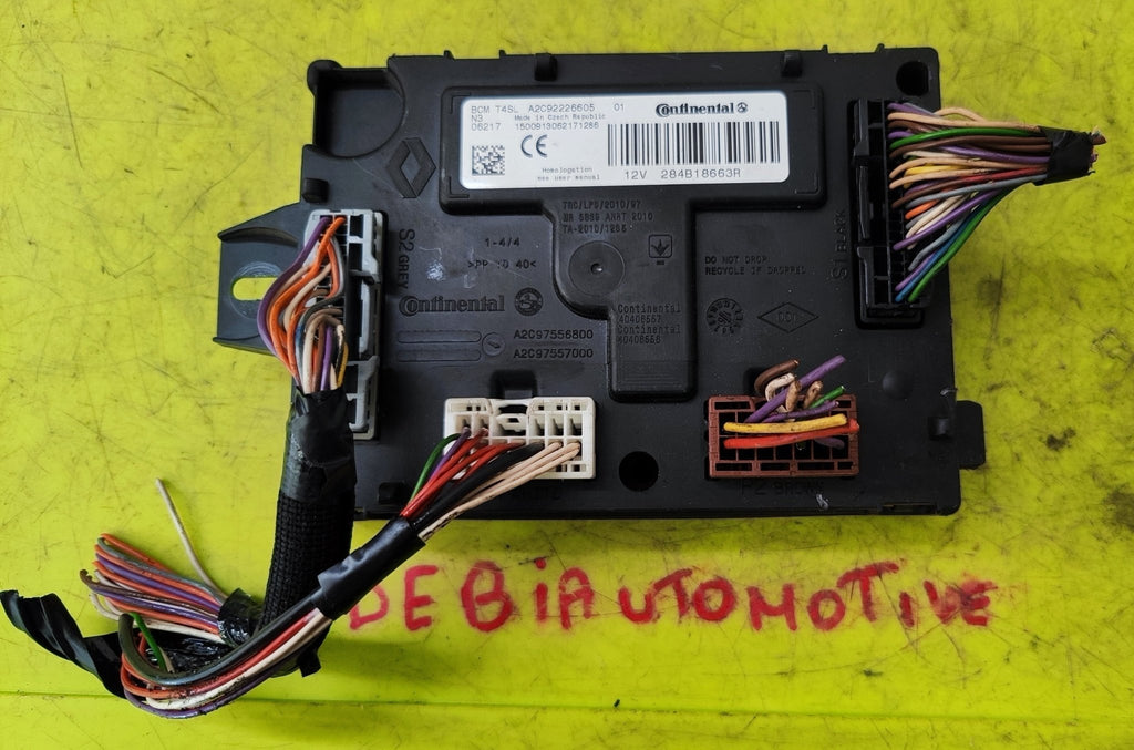 284B18663R A2C92226605 BCM T4SL Body Computer Renault Clio - Debiautomotive