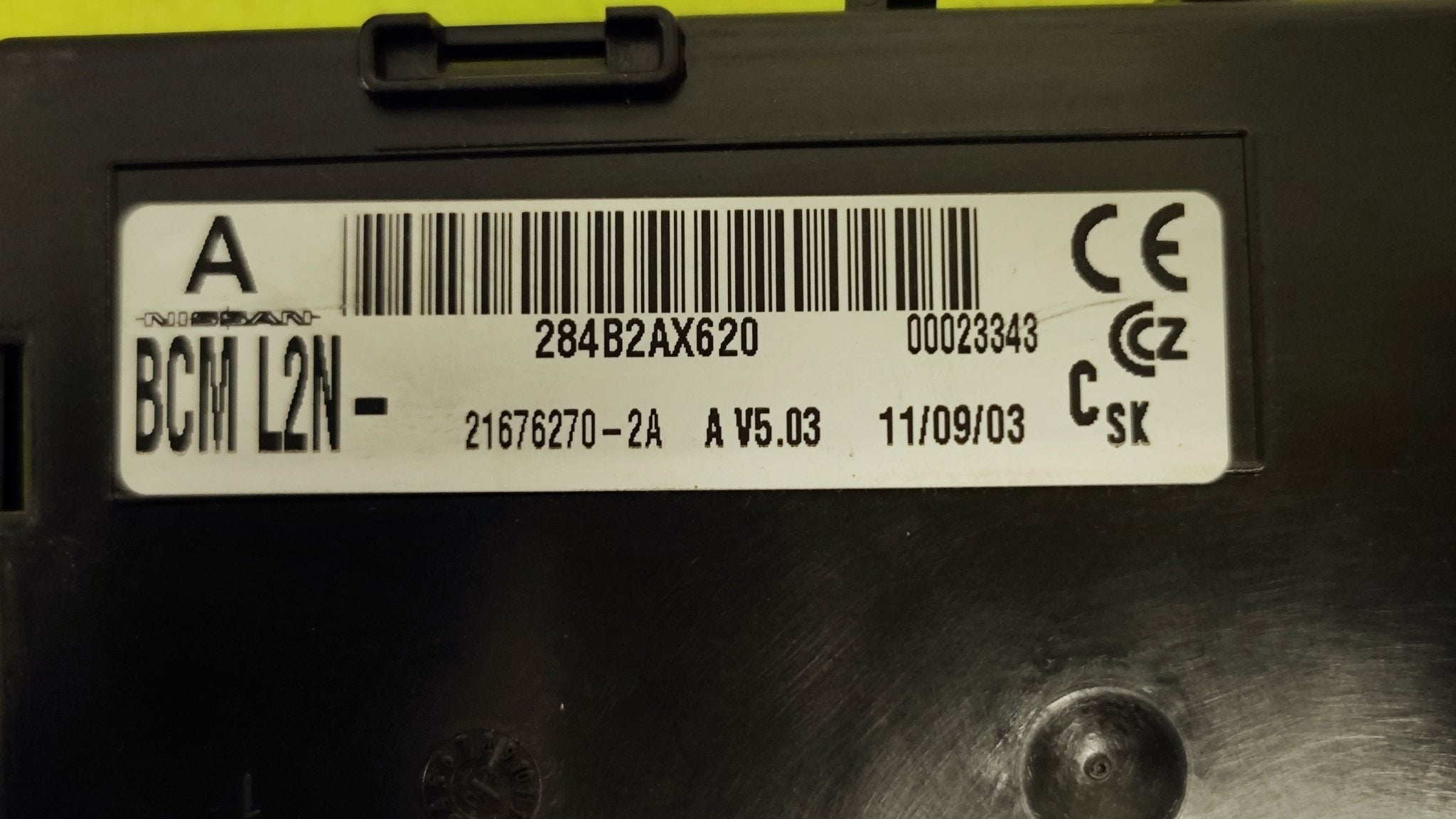 284B2AX620 BCM L2N A V5.03 Centralina body computer Nissan Micra - Debiautomotive