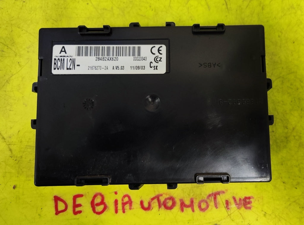 284B2AX620 BCM L2N A V5.03 Centralina body computer Nissan Micra - Debiautomotive