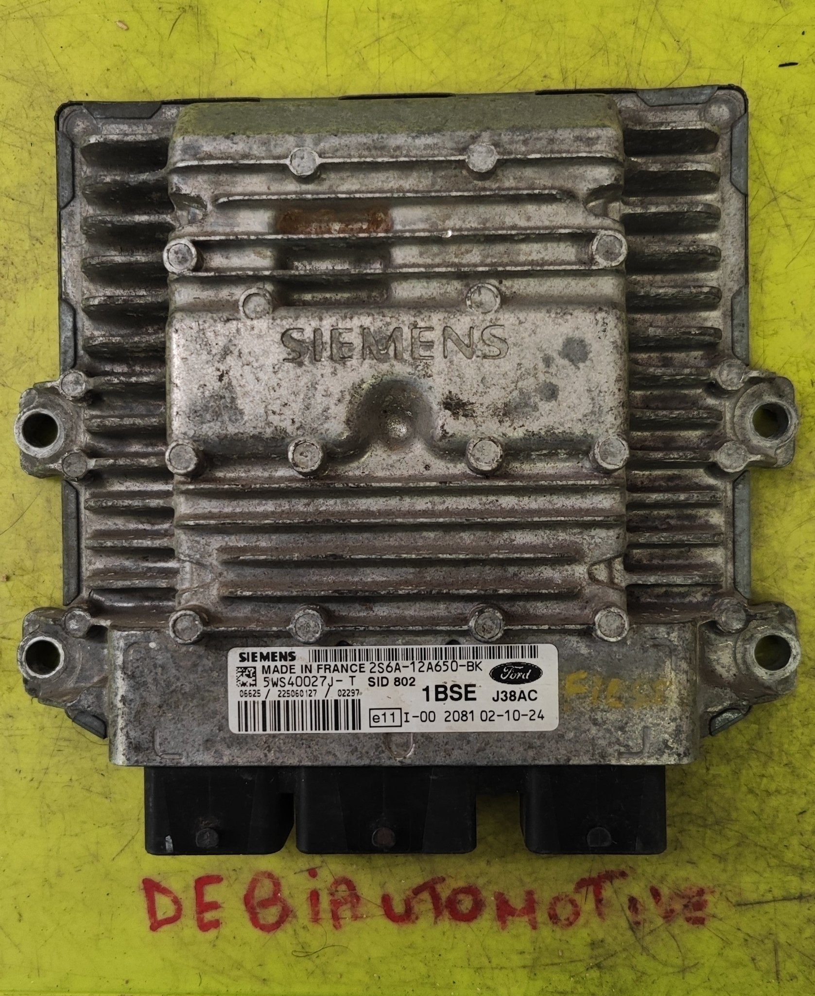 2S6A - 12A650 - BK 5WS40027J - T Centralina SID802 Ford Fiesta 1.4 TDCI - Debiautomotive