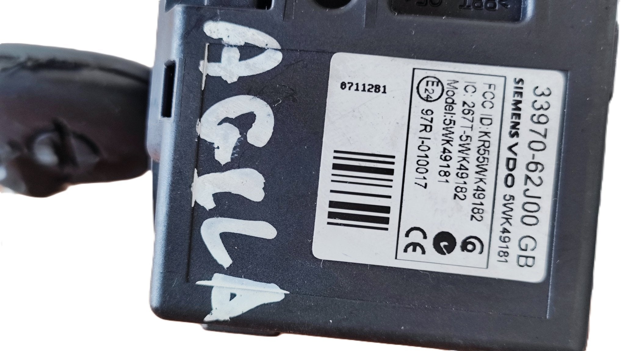 33970 - 62J00GB blocchetto di accensione con chiave e immobox Opel Agila 1.0B - Debiautomotive