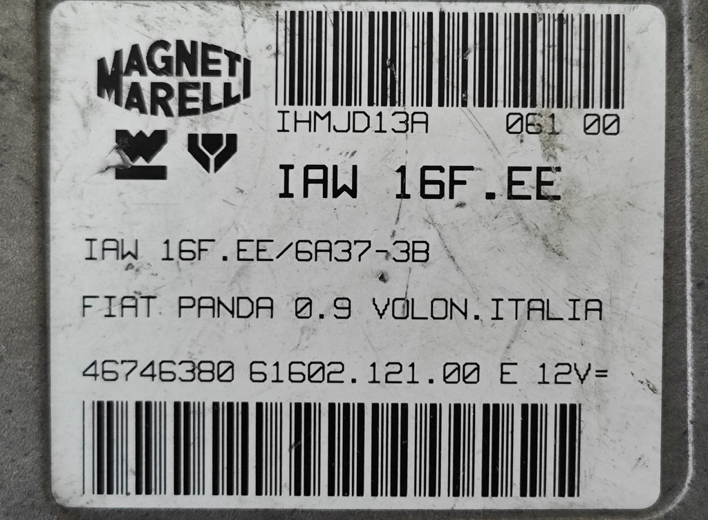 46746380 IAW16F.EE Centralina motore Fiat Panda 0.9 volontariato - Debiautomotive