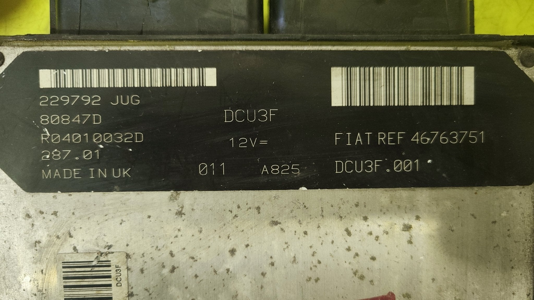 46763751 DCU3F.001 Ecu Fiat Punto 1.9 Doblò - Debiautomotive