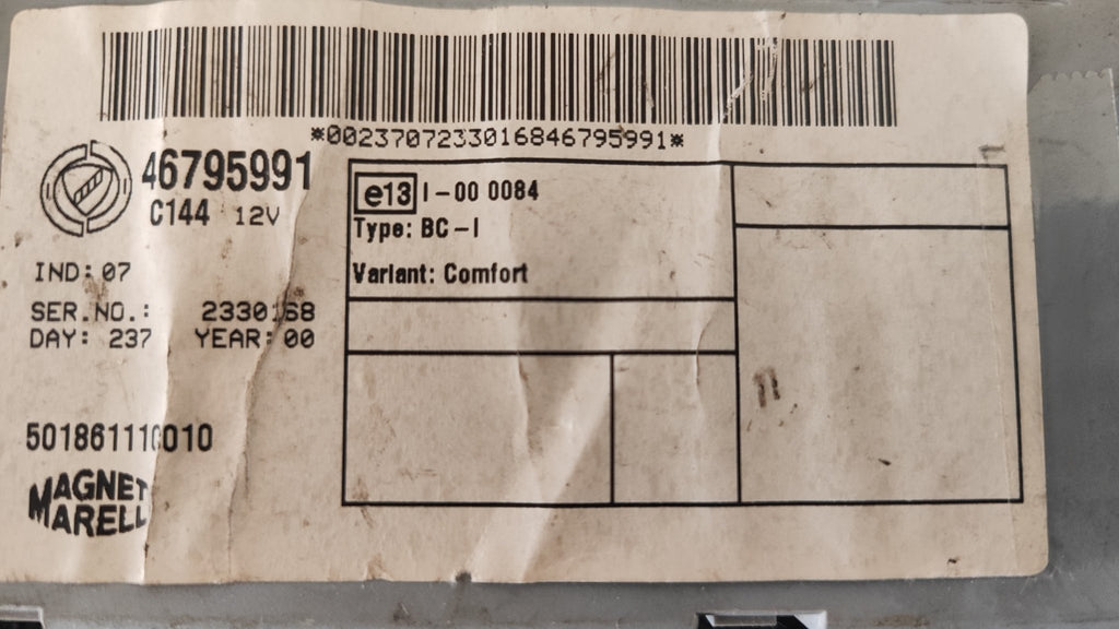 46795991 Centralina Body Computer Marelli Fiat Punto - Debiautomotive