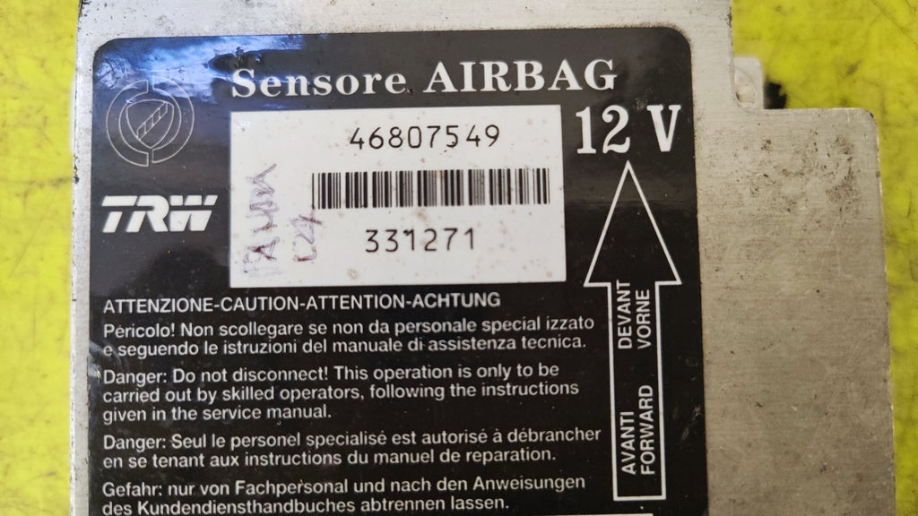 46807549 331271 Centralina sensore airbag Fiat Panda 169 - Debiautomotive