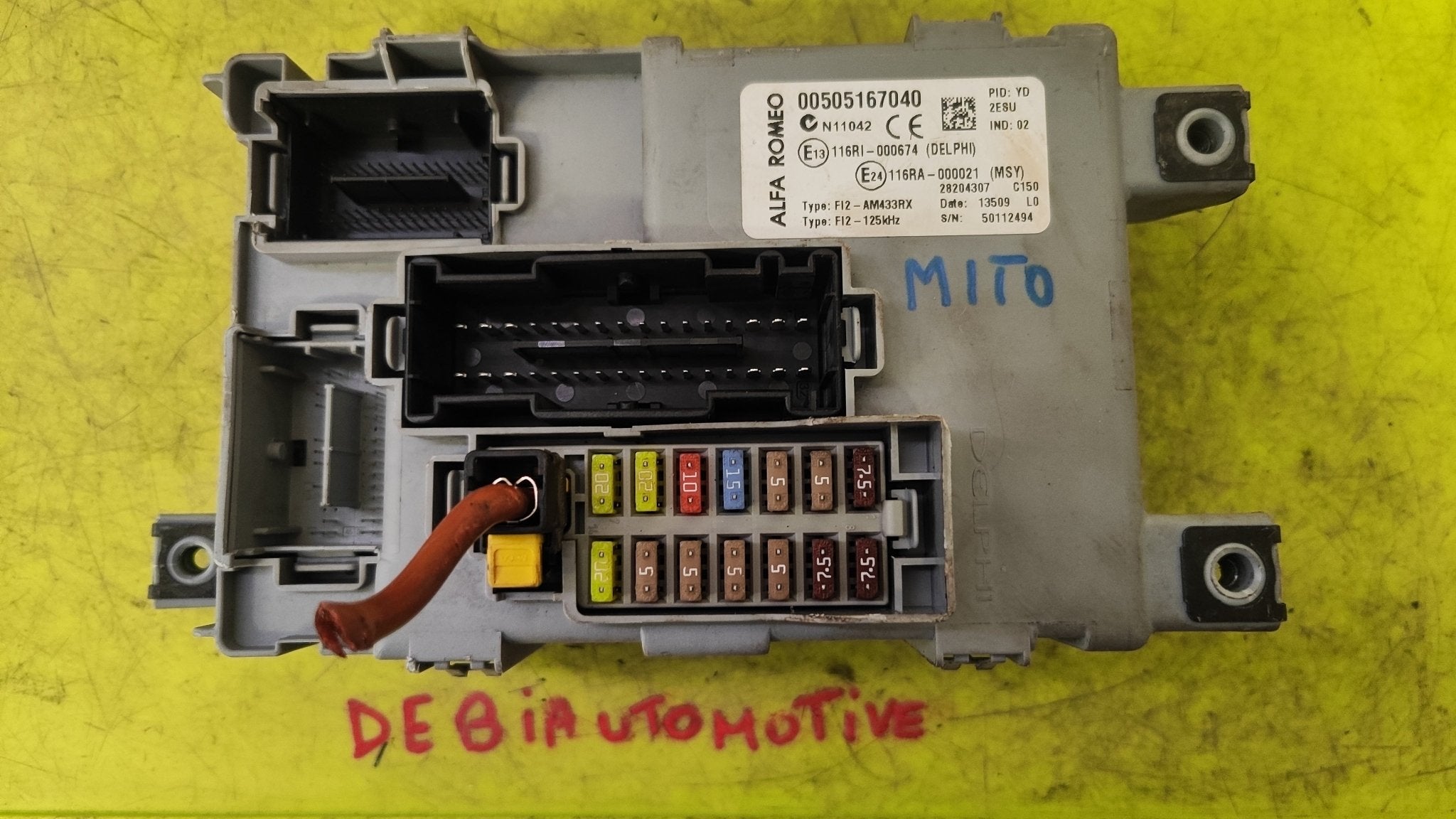 505167040 Body Computer Alfa Romeo MiTo 1.4B - Debiautomotive