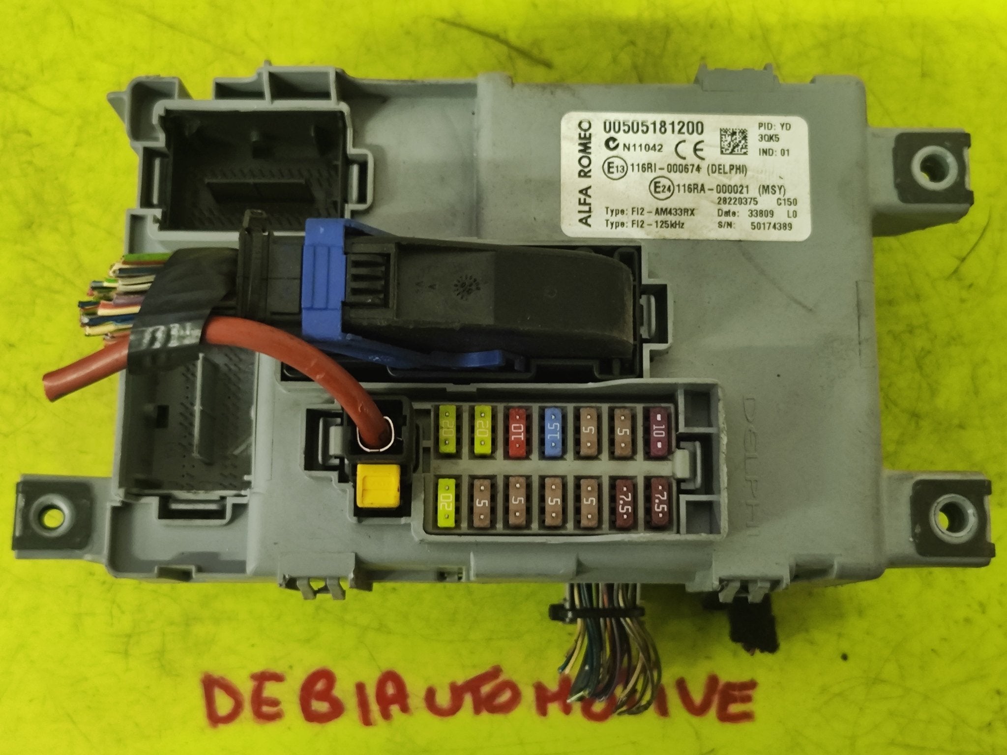 505181200 28220375 Centralina Body Computer Alfa Romeo Mito - Debiautomotive