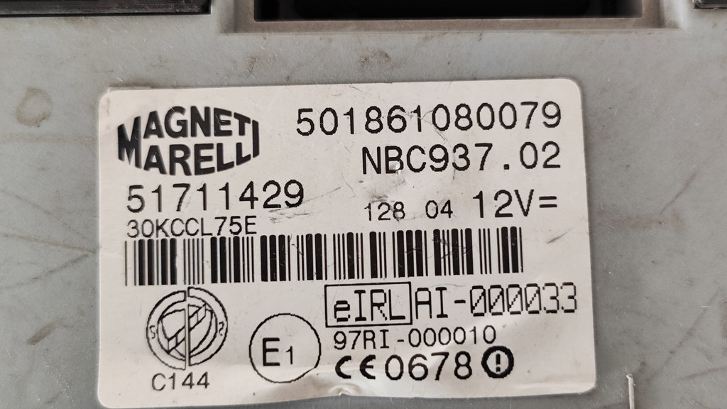 51711429 NBC937.02 Centralina Body Computer Alfa Romeo 147 serie 937 1.6 1.9 - Debiautomotive