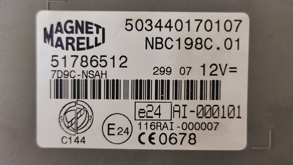 51786512 NBC198C.01 Centralina Body Computer Fiat Bravo Stilo - Debiautomotive