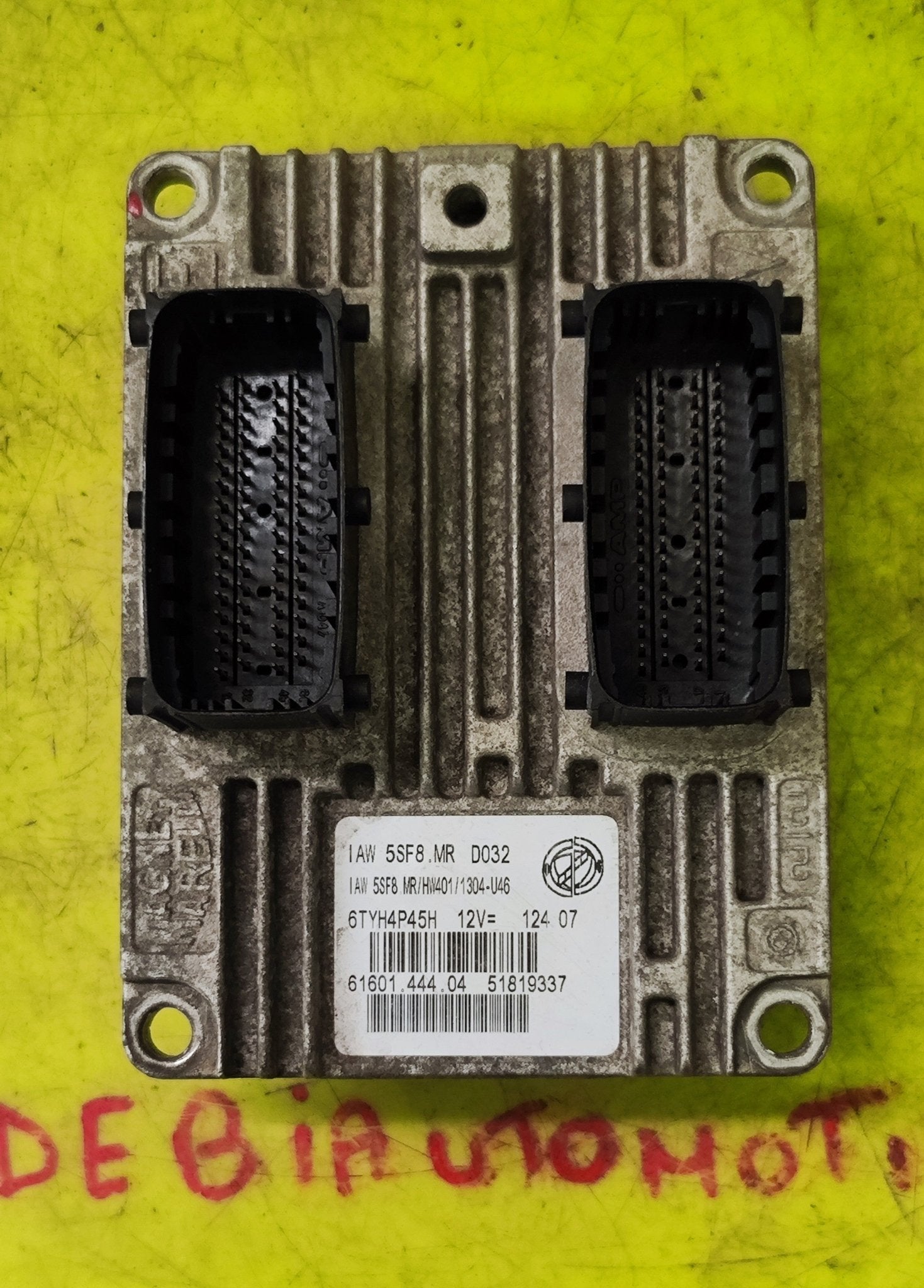 51819337 IAW 5SF8.MR HW401 Centralina Motore Fiat 500 1.2B - Debiautomotive