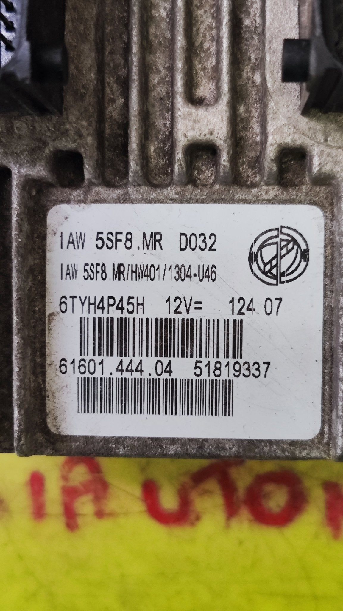 51819337 IAW 5SF8.MR HW401 Centralina Motore Fiat 500 1.2B - Debiautomotive