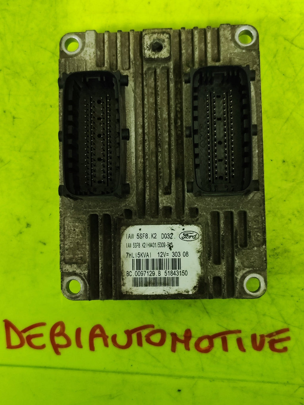 51843150 IAW5FS8.K2 HW401 Centralina Motore Marelli Ford KA 1.2 Benzina - Debiautomotive