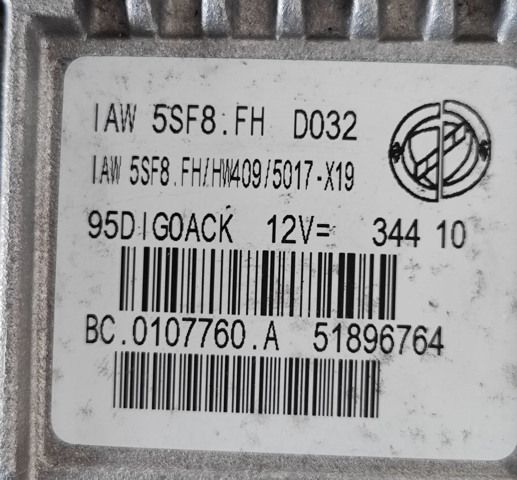 51896764 IAW5SF8.FH HW409 Centralina motore Marelli Fiat - Debiautomotive