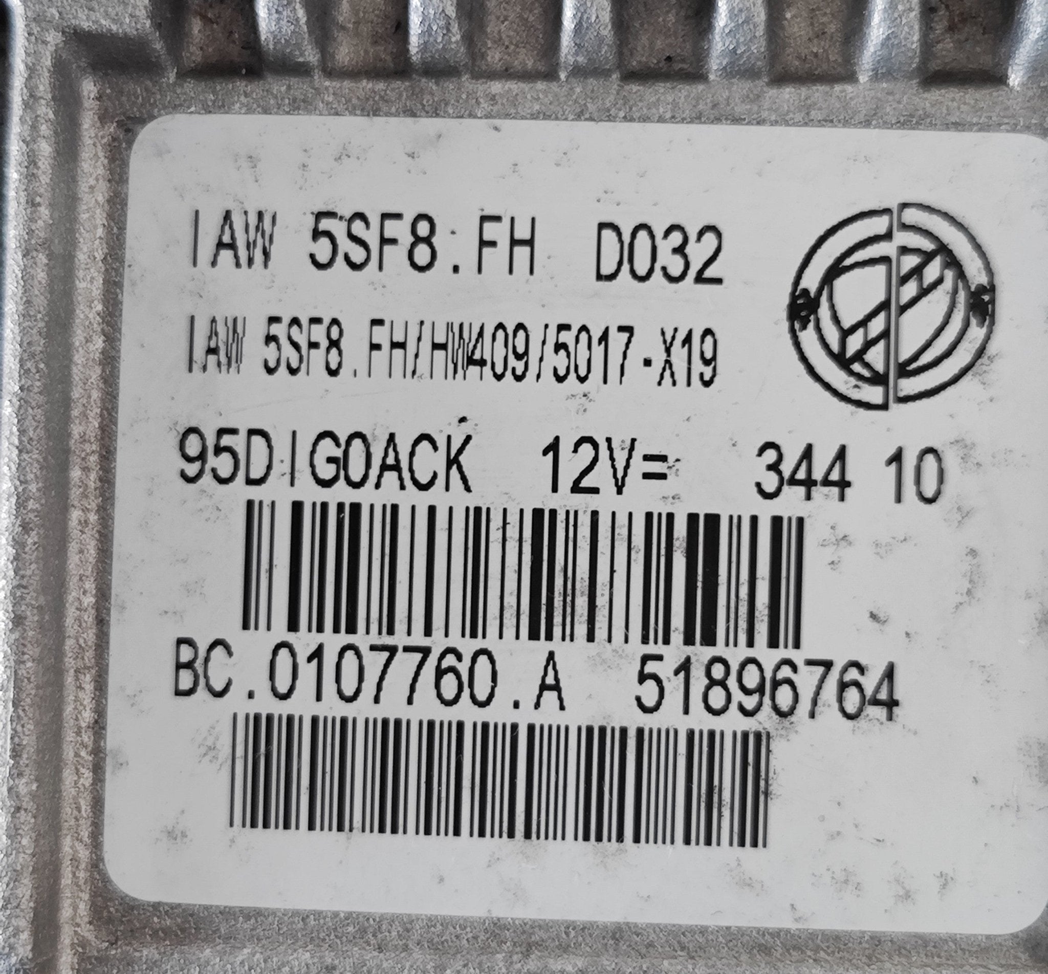 51896764 IAW5SF8.FH HW409 Centralina motore Marelli Fiat - Debiautomotive