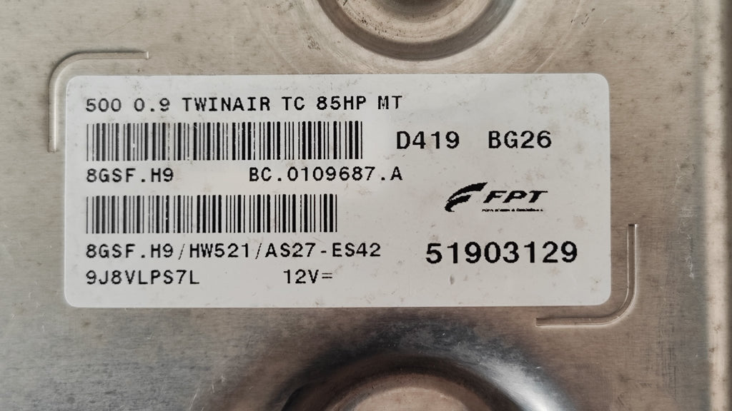 51903129 8GSF.H9 HW521 Centralina motore Fiat 500 Twinair - Debiautomotive