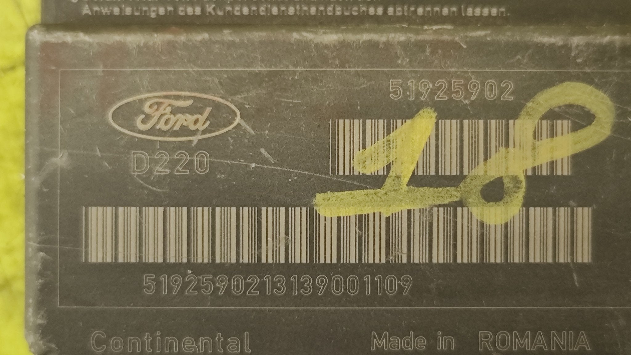 51925902 Centralina Airbag Ford Ka - Debiautomotive