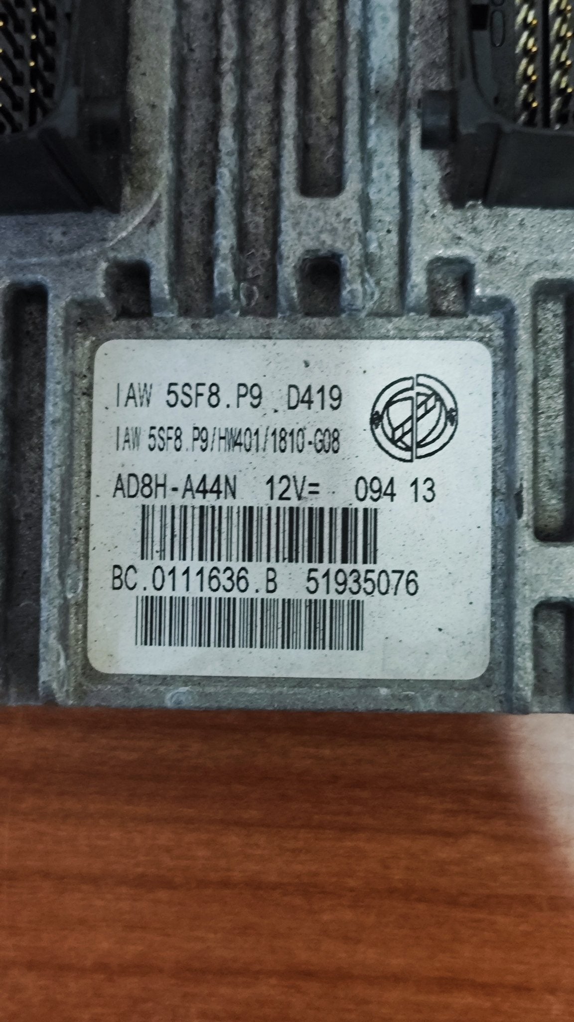 51935076 IAW5SF8.P9 HW401 Centralina motore Lancia Y 1.2B - Debiautomotive