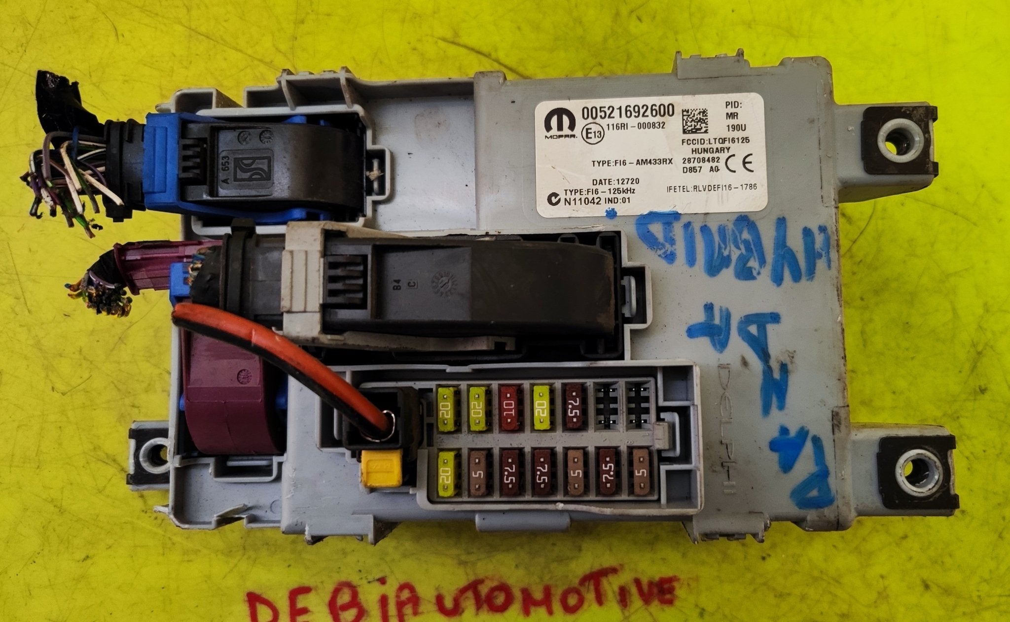 52169260 00521692600 28708482 Centralina Body Computer Panda Hybrid - Debiautomotive