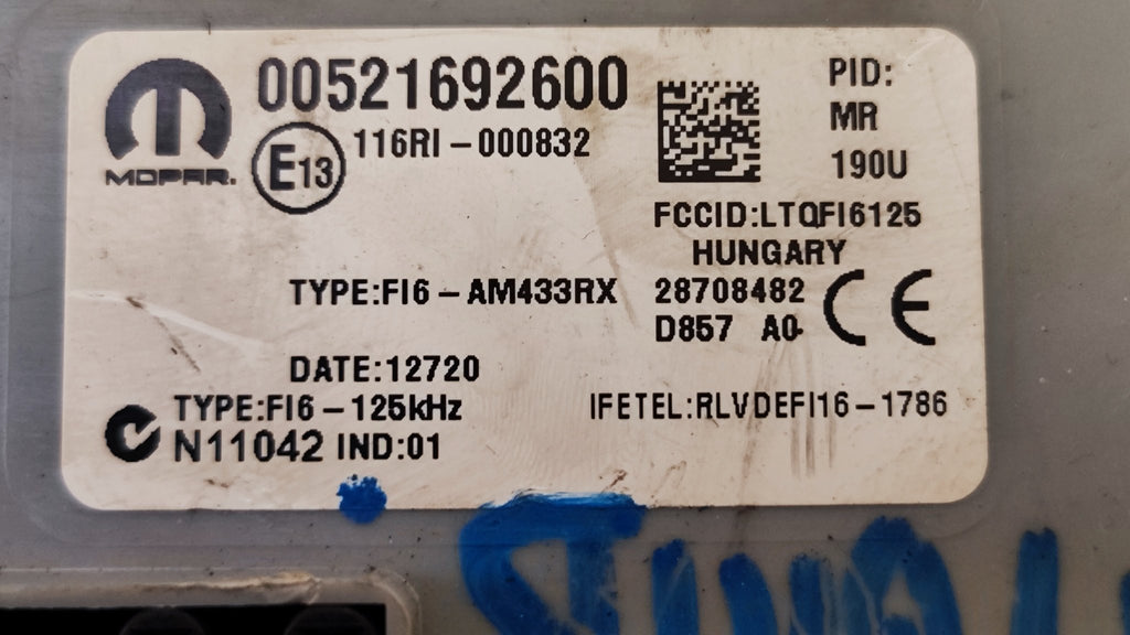 52169260 00521692600 28708482 Centralina Body Computer Panda Hybrid - Debiautomotive