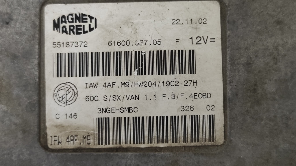 55187372 IAW 4AF.M9 HW204 Centralina motore Fiat 600 1.1B - Debiautomotive