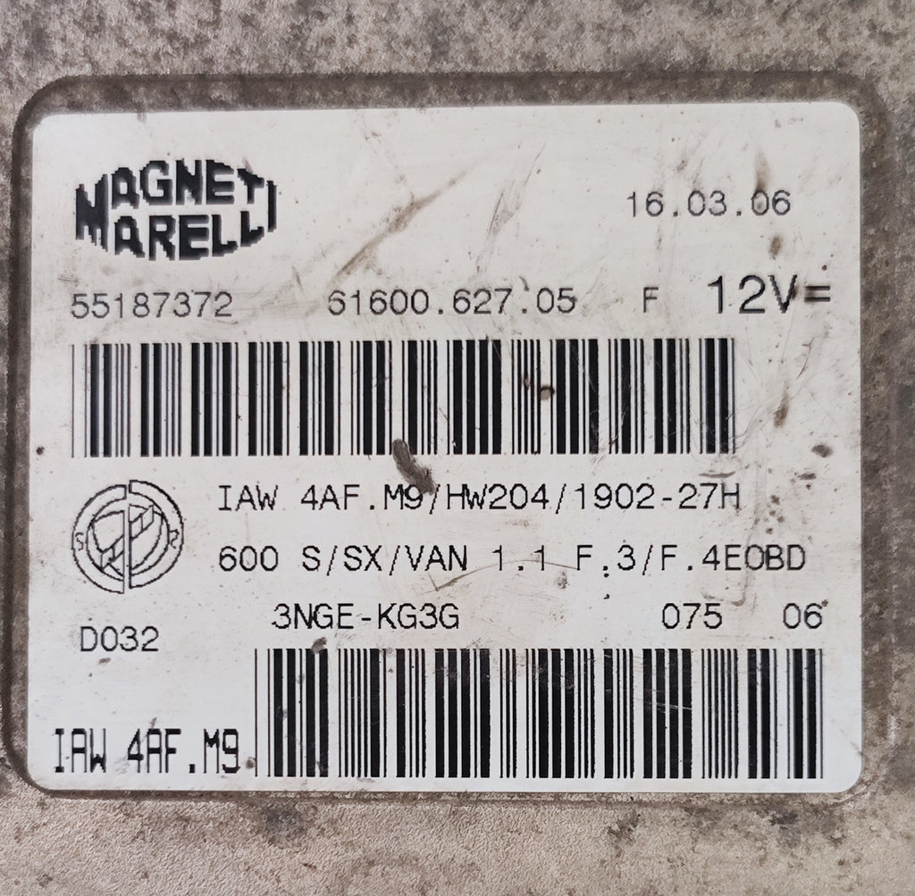 55187372 IAW4AF.M9 HW204 Centralina motore Fiat 600 - Debiautomotive