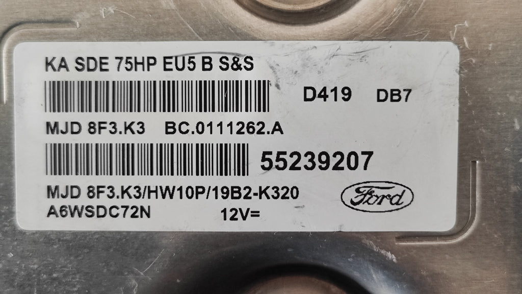 55239207 MJD8F3.K3 HW10P Centralina Motore Ford Ka - Debiautomotive
