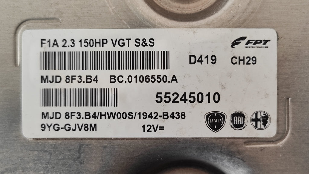 55245010 MJD8F3.B4 HW00S Centralina motore Fiat Ducato 2.3JTD - Debiautomotive