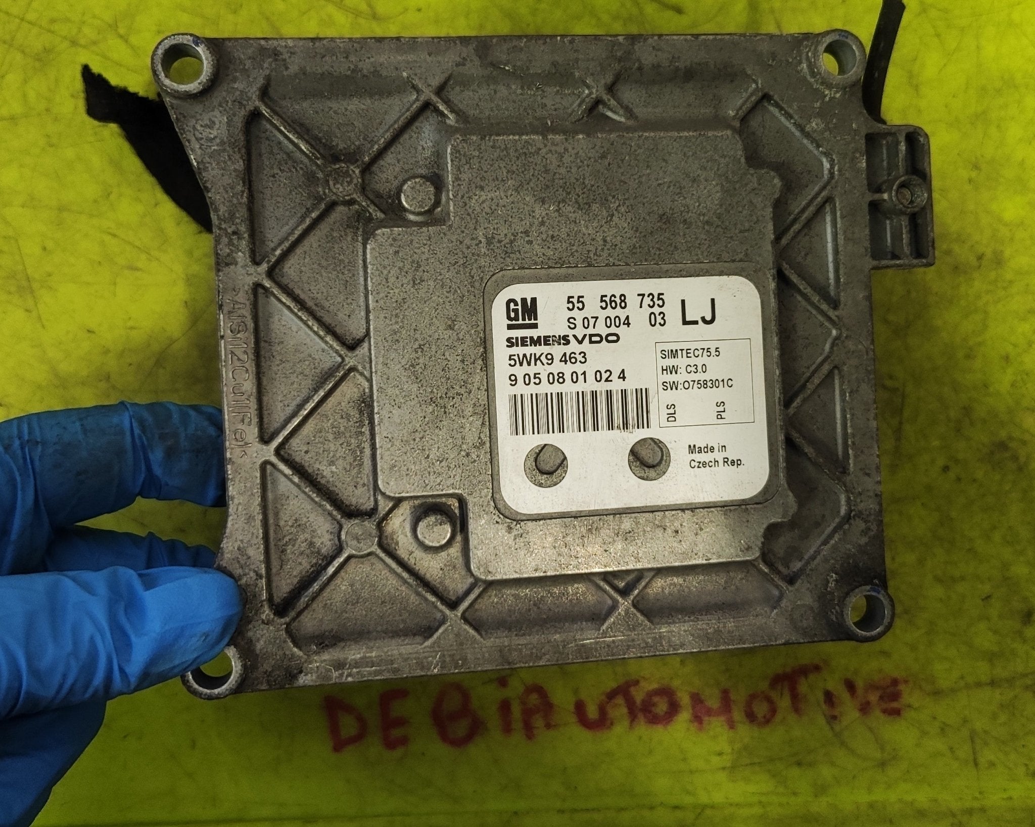 55568735 5WK9463 Centralina motore SIMTEC75.5 Opel Astra Zafira 1.6 Z16XER - Debiautomotive